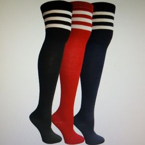 Sold out-NWT- Over-the-knee referee socks